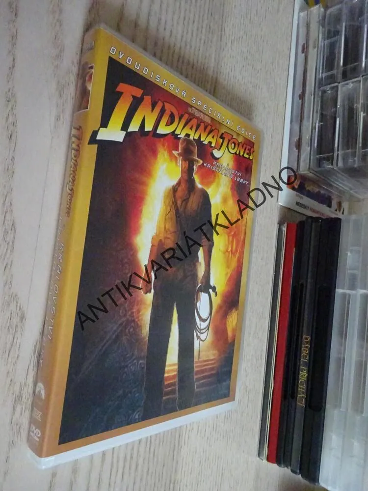 INDIANA JONES A KRÁLOVSTVÍ KŘIŠŤÁLOVÉ LEBKY, DVD FILM