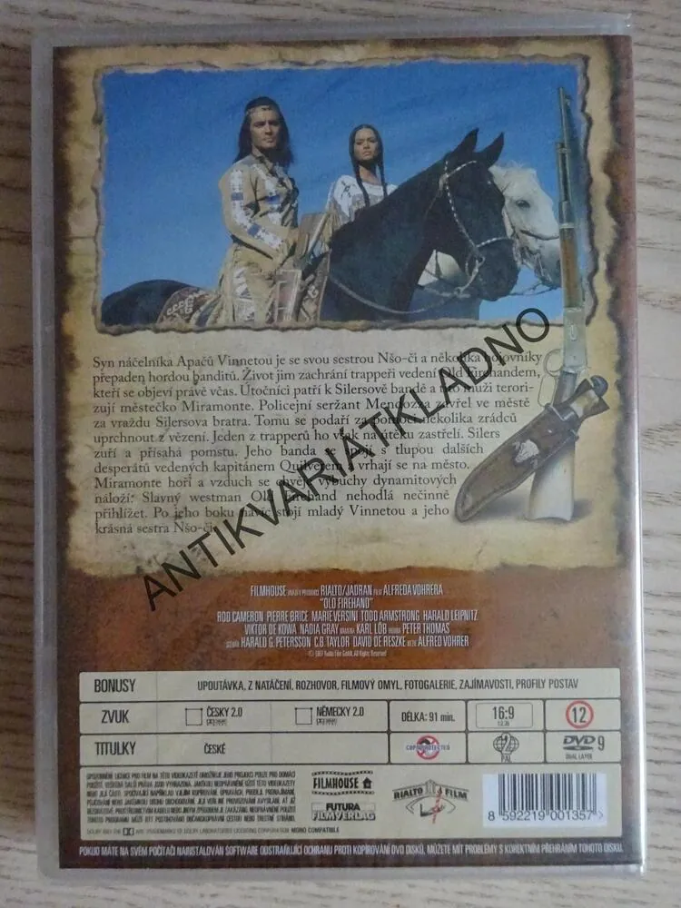 VINNETOU A OLD FIREHAND, DVD FILM