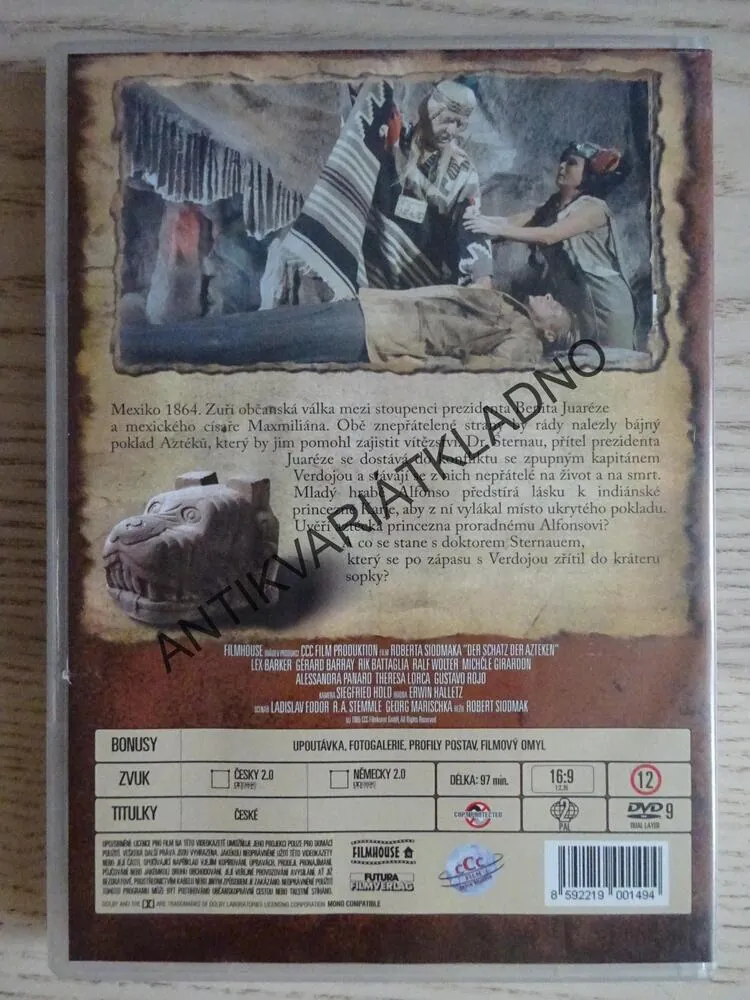 POKLAD AZTÉKŮ, DVD FILM