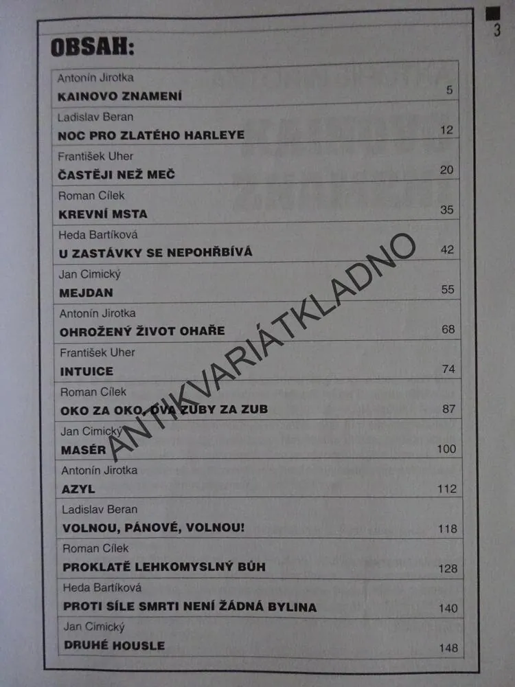 U ZASTÁVKY SE NEPOHŘBÍVÁ A DALŠÍ KRIMINÁLNÍ PŘÍBĚHY, **an