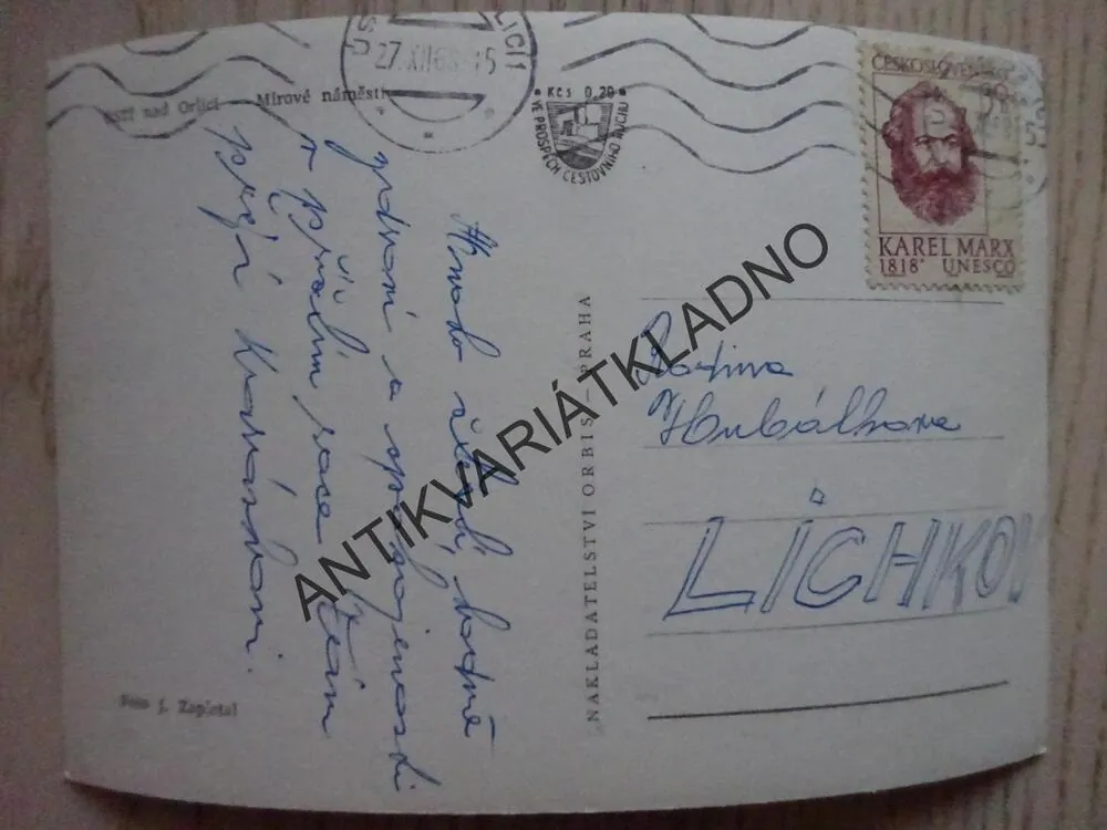 ÚSTÍ NAD ORLICÍ, MÍROVÉ NÁMĚSTÍ, 1968