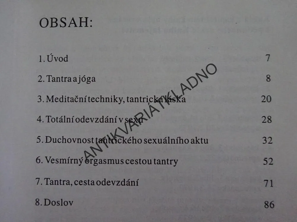 TANTRA, SPIRITUALITA A SEX, OSHO, **an