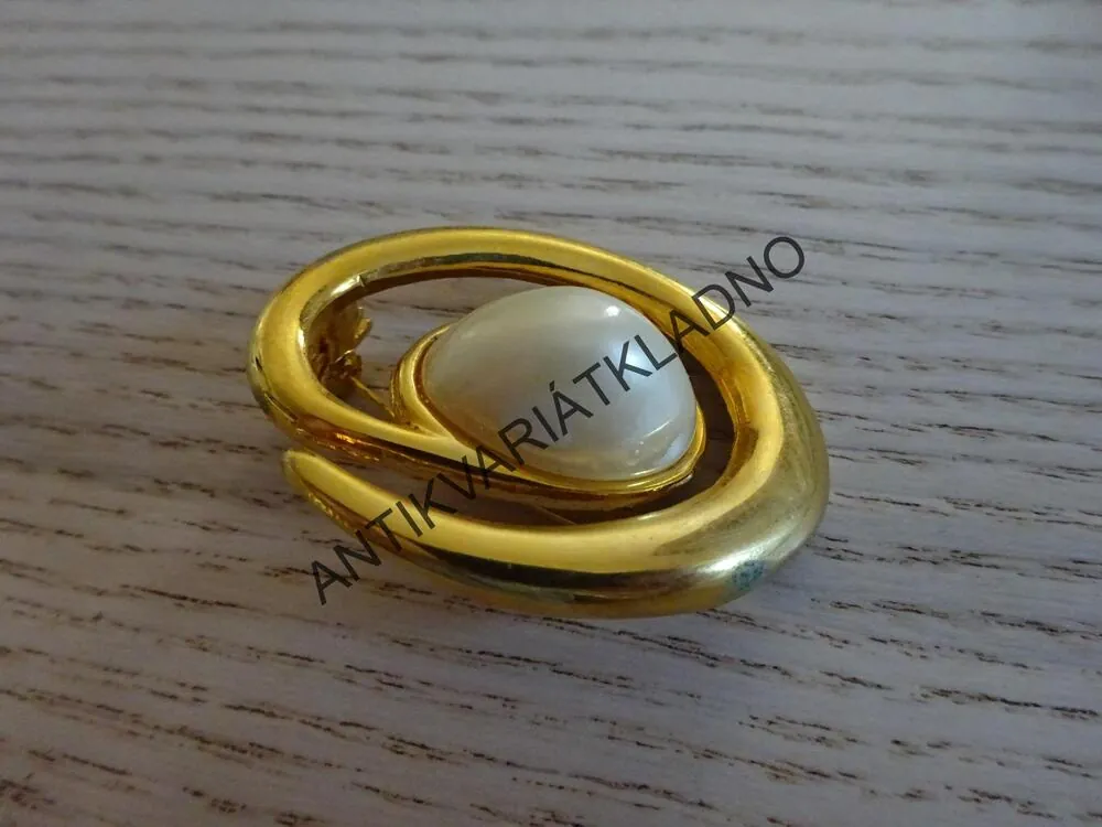 BROŽ ELIPSA S KAMINKEM, ŠPERK,  STARÁ OZDOBA