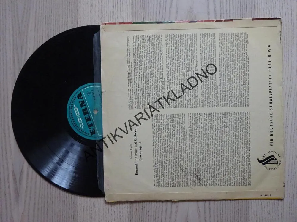 JOHANNES BRAHMS, KONCERT PRO KLAVÍR