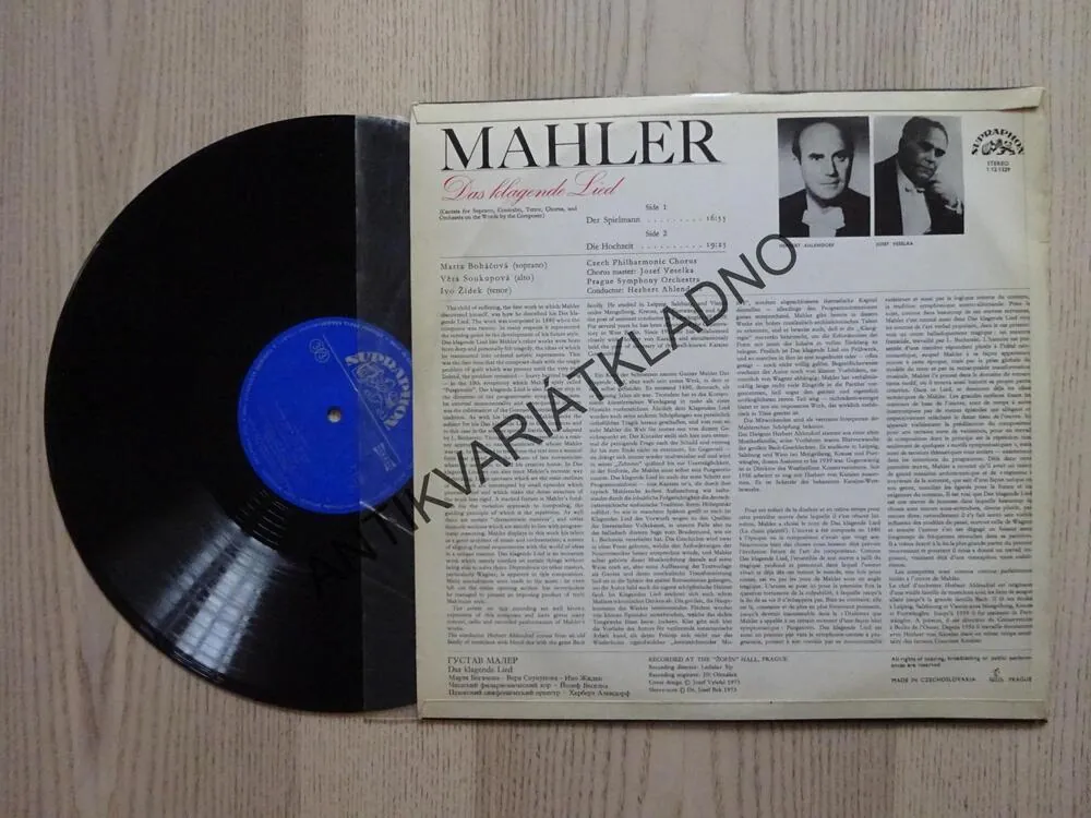 MAHLER, DAS KLAGENDE LIED