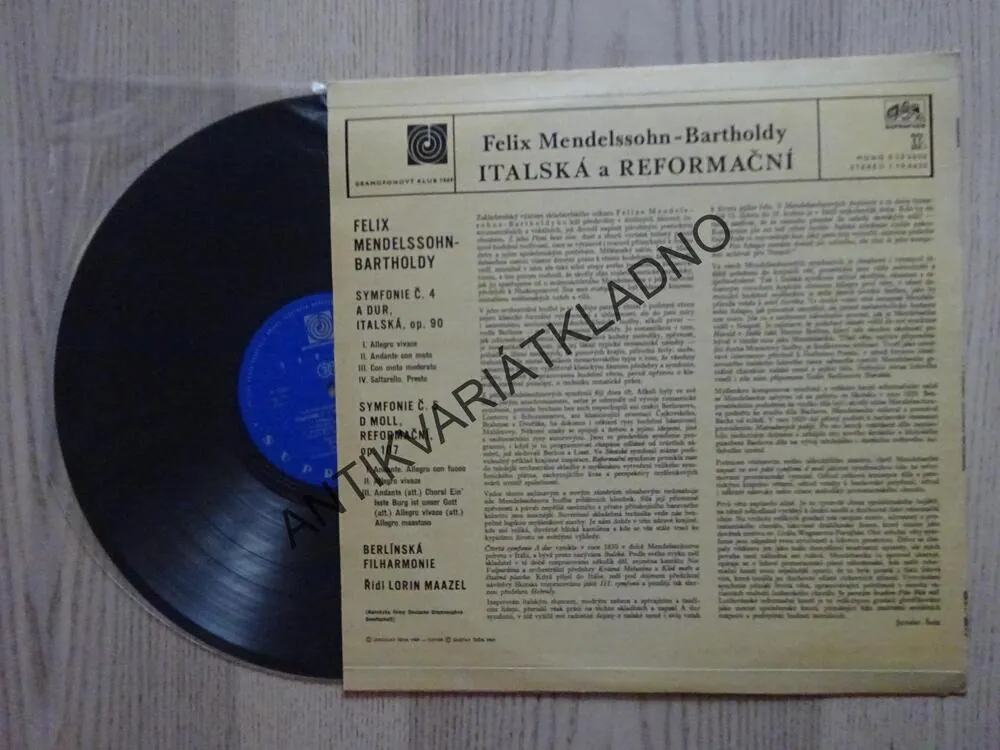 FELIX MENDELSSOHN-BARTHOLDY, SYMFONIE