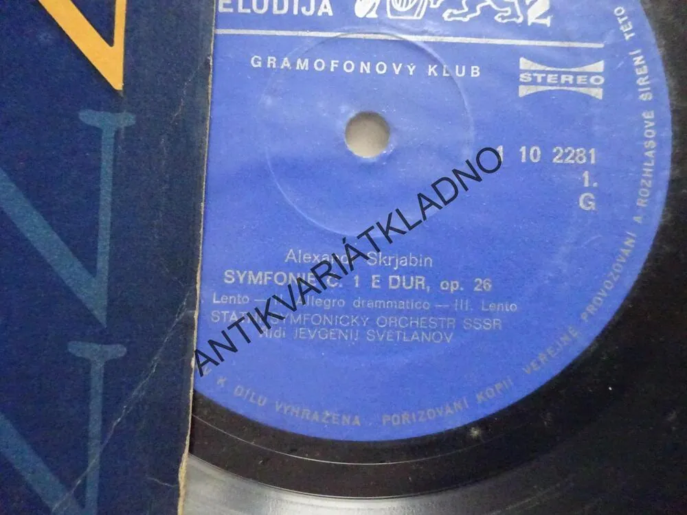 ALEXANDER SKRJABIN, SYMFONIE Č. 1 E-DUR