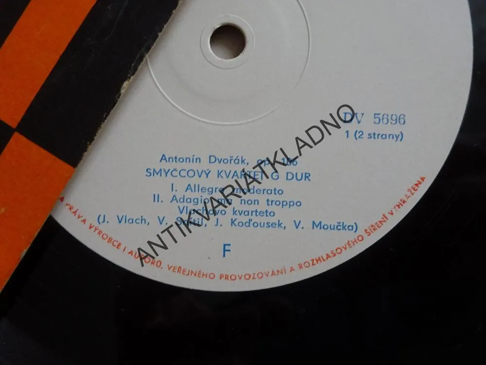 ANTONÍN DVOŘÁK, SMYČCOVÝ KVARTET G-DUR
