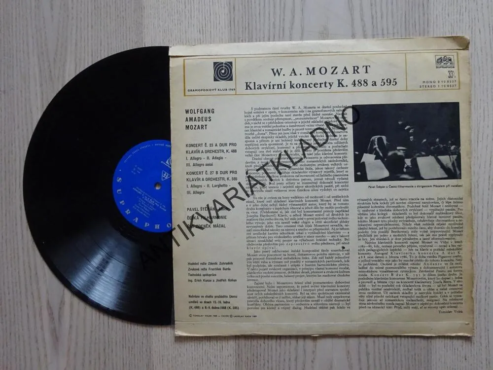 WOLFGANG AMADEUS MOZART, KLAVÍRNÍ KONCERTY A-DUR