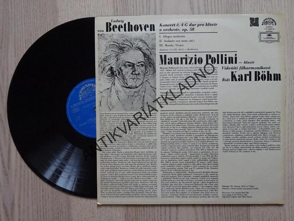 BEETHOVEN, KLAVÍRNÍ KONCERT Č. 4 G DUR