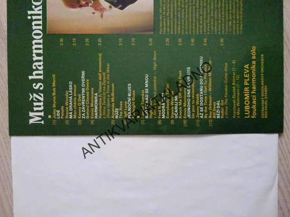 LUBOMÍR PLEVA, MUŽ S HARMONIKOU
