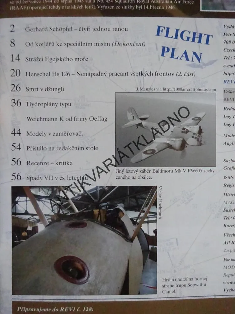 REVI 127/2021 - LETECTVÍ, LETCI,AJ., MODELÁŘSTVÍ