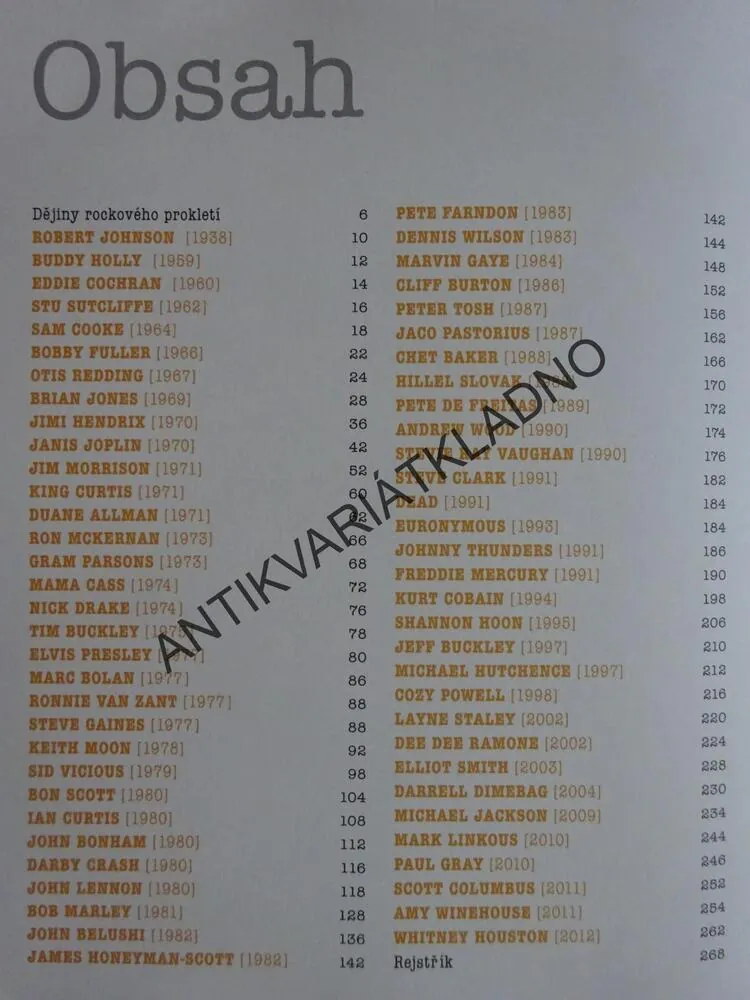 PROKLETÍ ROKENROLU, TRAGÉDIE A ZÁHADY ROCKU, MICHELE PRIMI, **an
