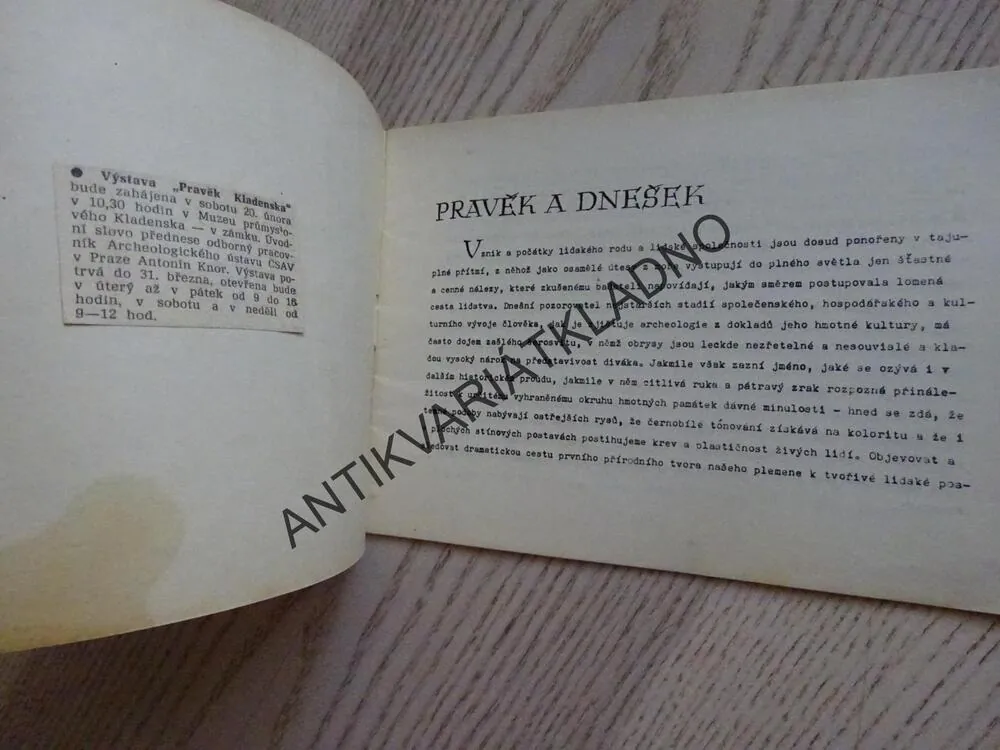 PRAVĚK KLADENSKA, KLADENSKO, **an