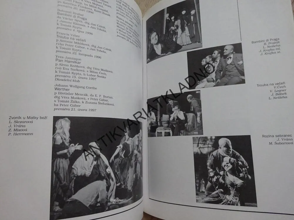 STÁLÝ SOUBOR DIVADLA V KRÁLOVSKÉM HORNÍM MĚSTĚ KLADNĚ, STŘEDOČESKÉ DIVADLO KLADNO, 1915-2000, **an