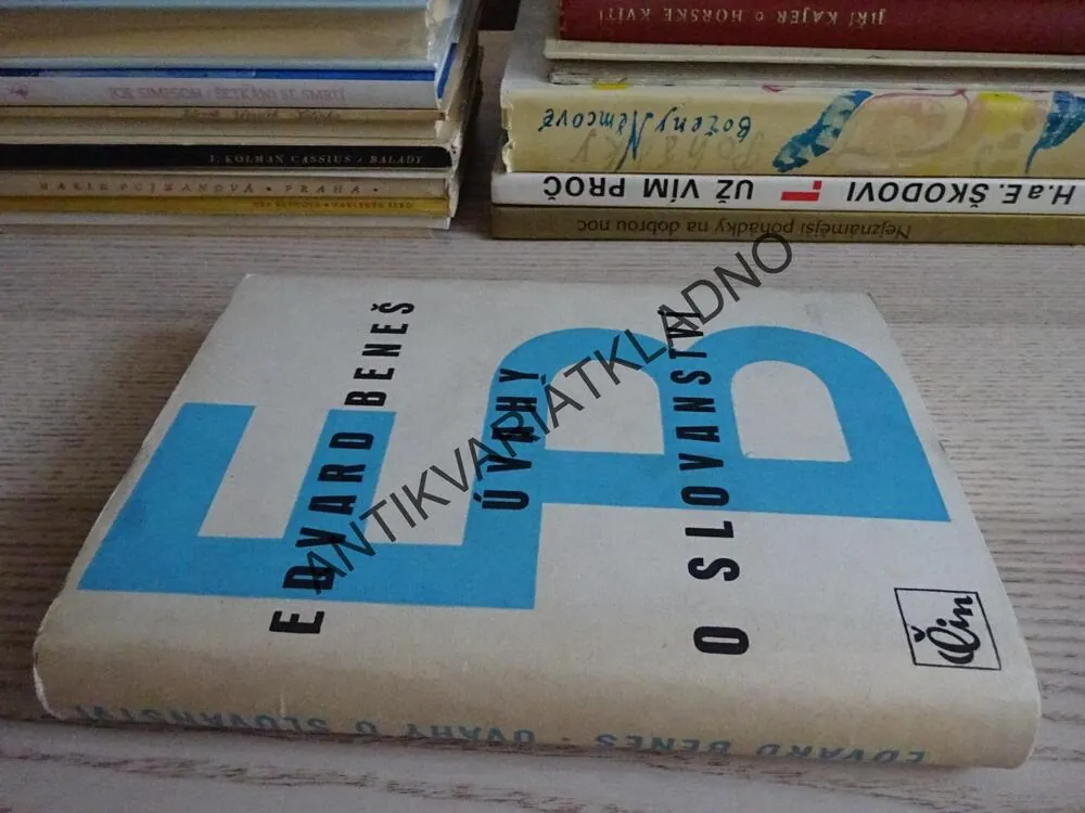 ÚVAHY O SLOVANSTVÍ, EDVARD BENEŠ, **an 
