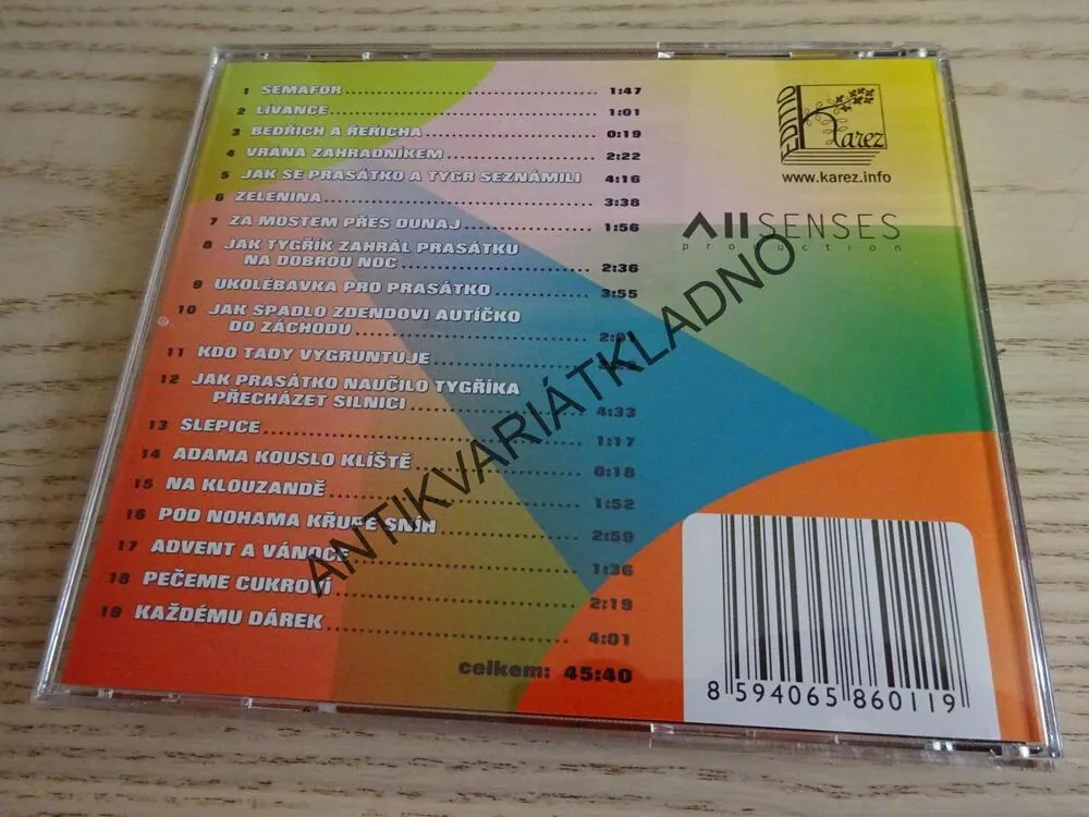 PÍSNIČKY PRO DĚTI, MILADA KAREZ - AUTOGRAM, CD HUDBA