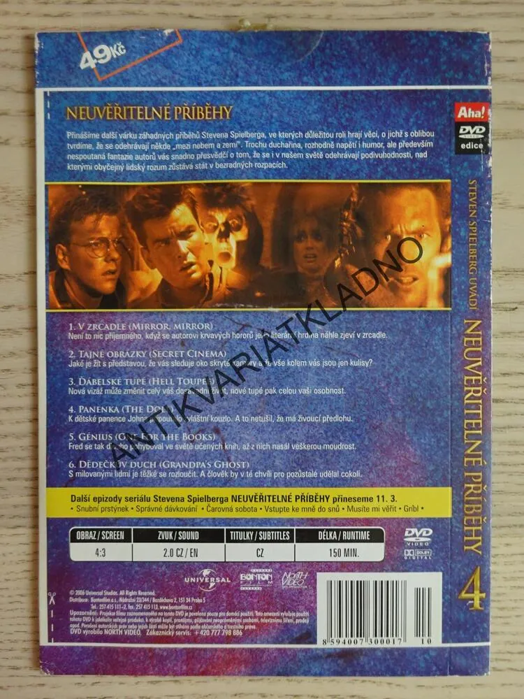 NEUVĚŘITELNÉ PŘÍBĚHY, DVD FILM
