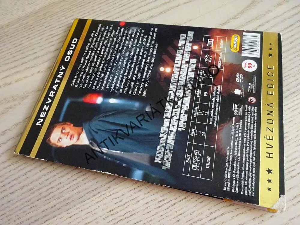 NEZVRATNÝ OSUD, DVD FILM