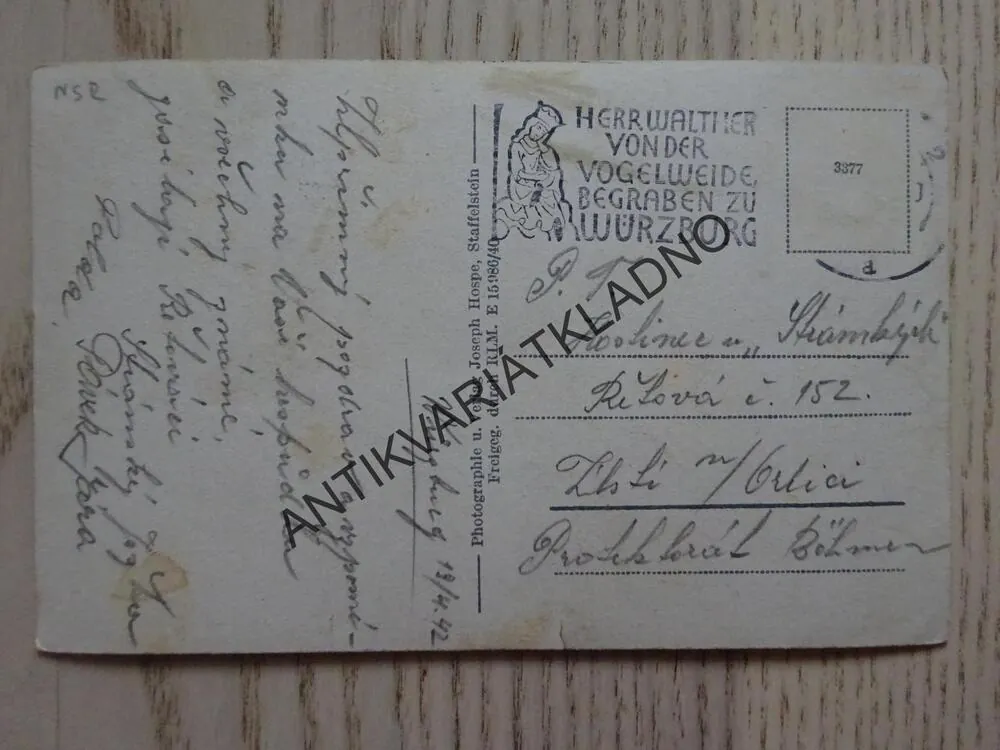 WÜRZBURG, NĚMECKO, BAVORSKO, 1942