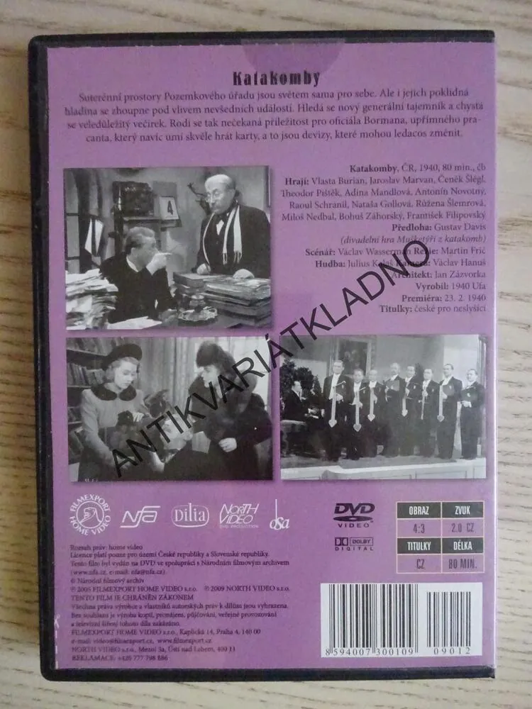 KATAKOMBY, DVD FILM  ČR