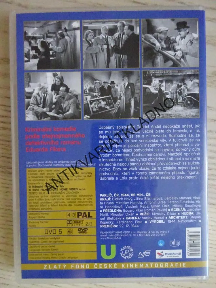 PAKLÍČ, DVD FILM ČR