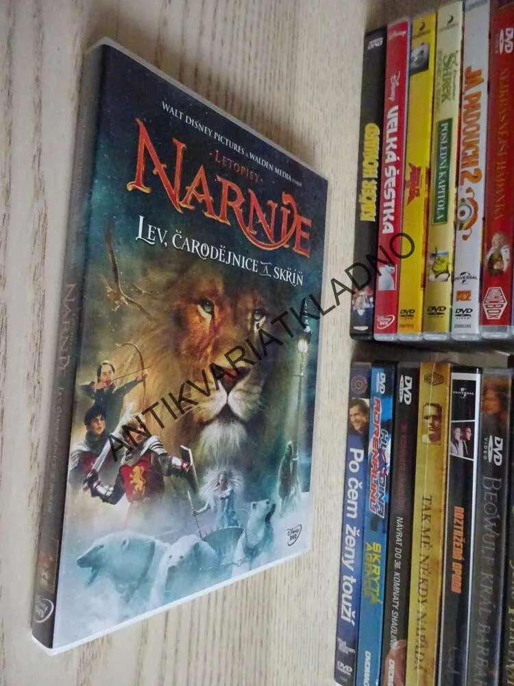 LETOPISY NARNIE, LEV, ČARODĚJNICE A SKŘÍŇ, DVD FILM