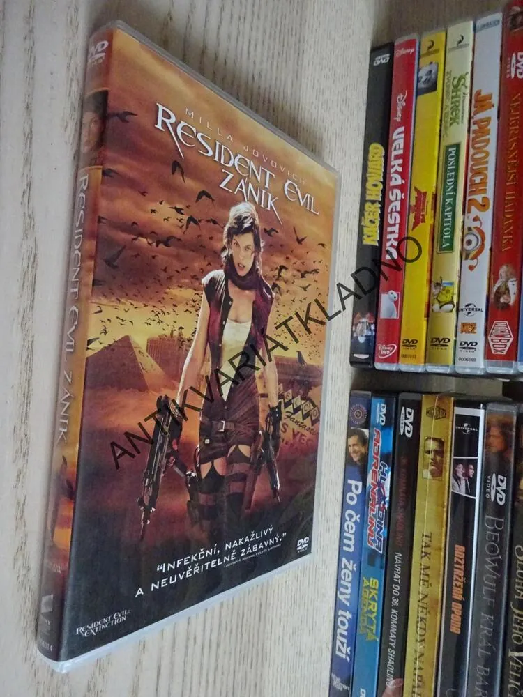 RESIDENT EVIL ZÁNIK, DVD FILM