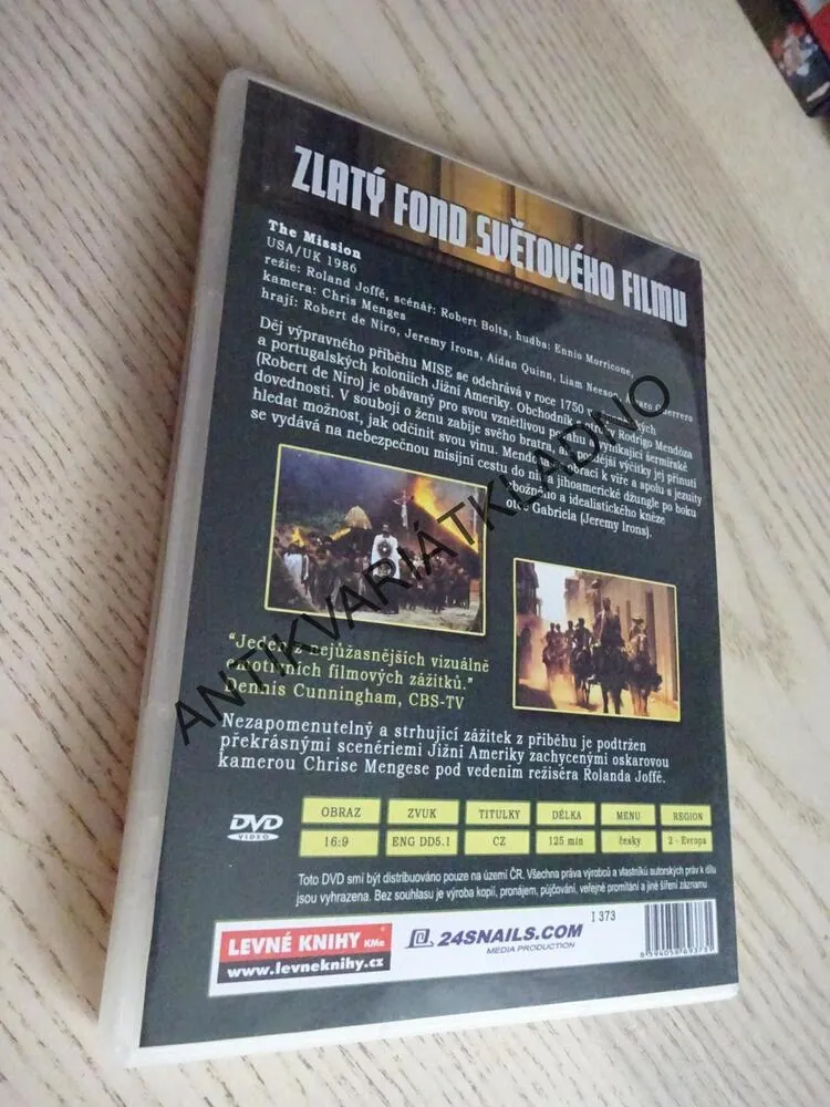 THE MISSION, DVD FILM