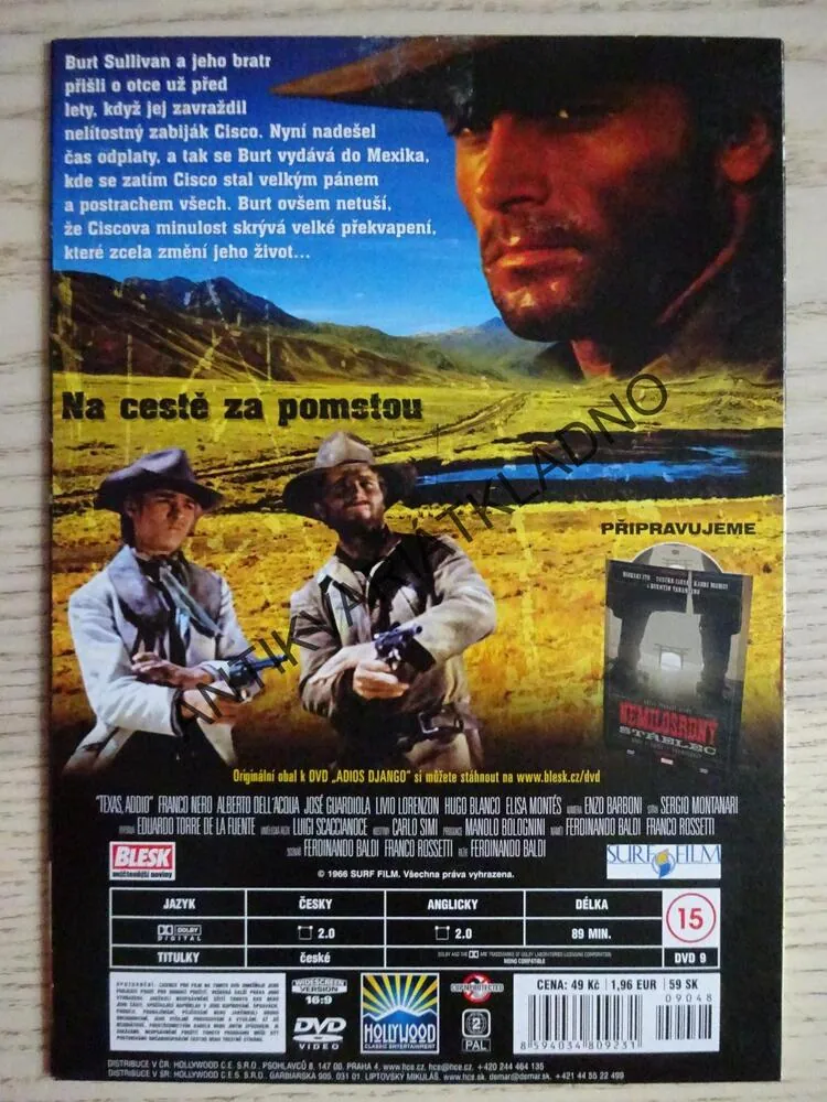 ADIOS DJANGO, DVD FILM