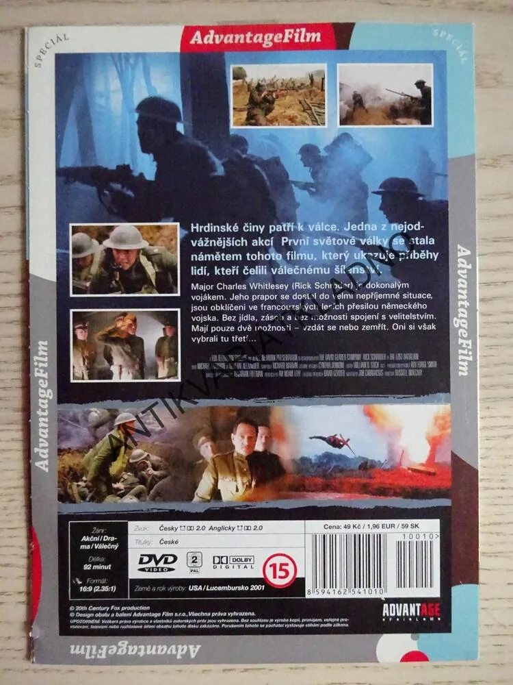 ZTRACENÝ PRAPOR, DVD FILM