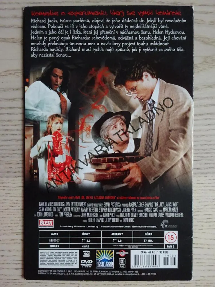 DR. JEKYLL A SLEČNA HYDEOVÁ, DVD FILM