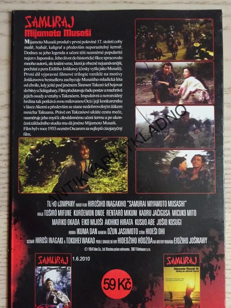 SAMURAJ, 3X DVD FILM