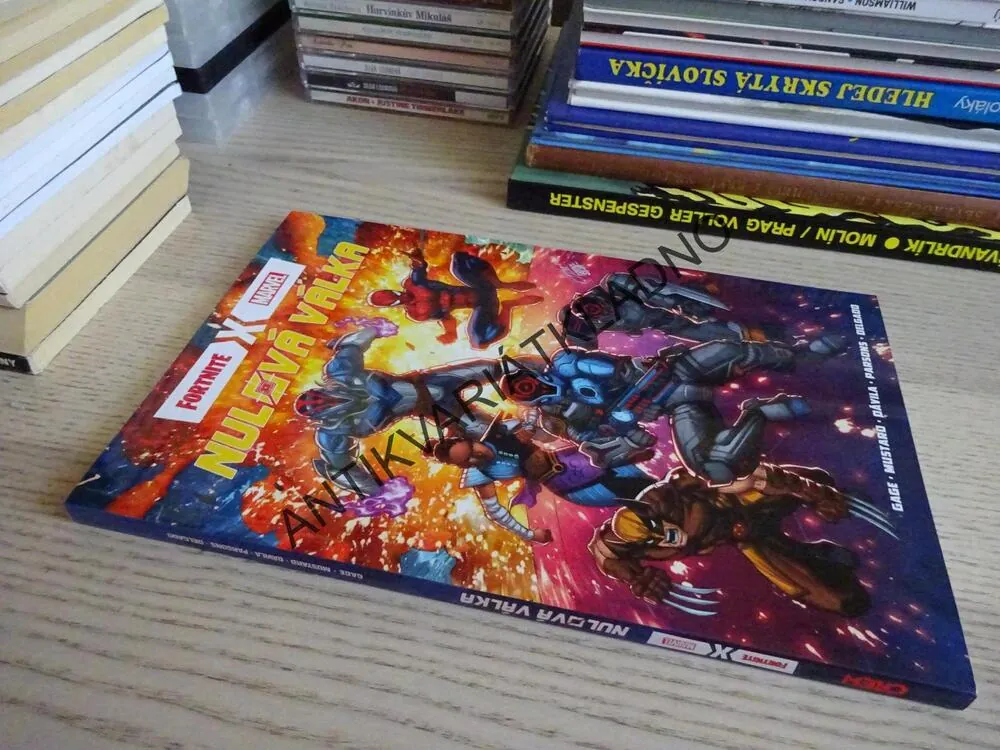 NULOVÁ VÁLKA, FORTNITE, MARVEL KOMIKS, **an