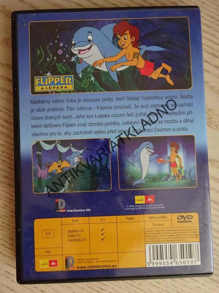 FLIPPER A LOPAKA, DVD FILM POHÁDKA