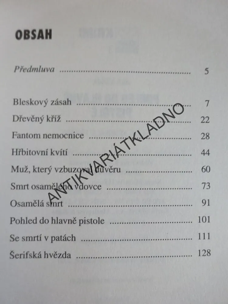 POHLED DO HLAVNĚ PISTOLE, **an