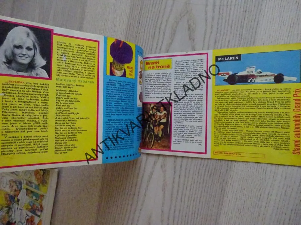 OHNÍČEK 4/1974, KOMIKS, NEPRAKTA, SEKORA, BURIAN