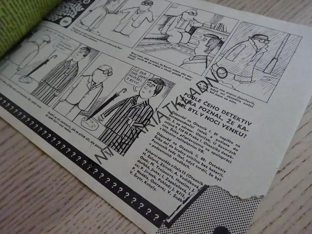 OHNÍČEK 17/1975, KOMIKS, NEPRAKTA, SEKORA, BURIAN