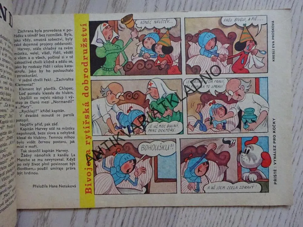 OHNÍČEK 16/1971, KOMIKS, NEPRAKTA, SEKORA, BURIAN