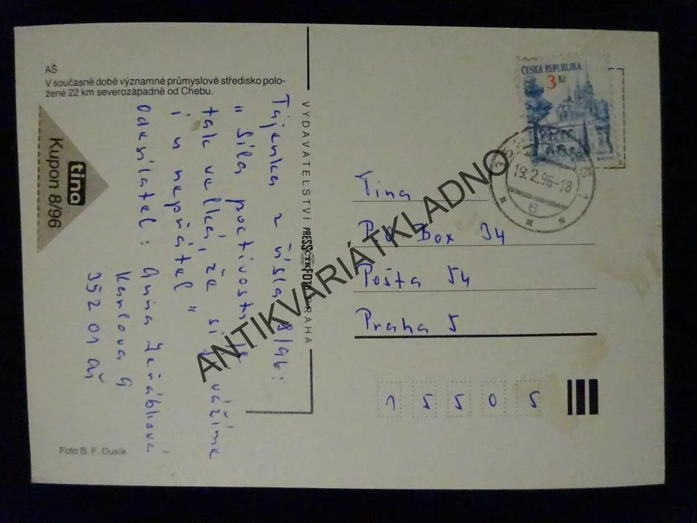AŠ, 1996, OKRES CHEB