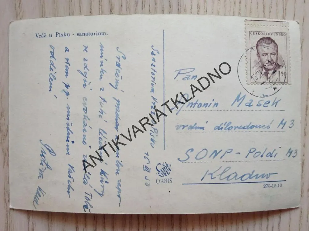VRÁŽ U PÍSKU, SANATORIUM, OKRES PÍSEK, 1950
