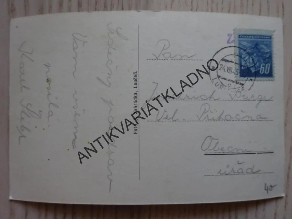 VIDLÁK, PARTIE Z OBORY, 1945, OKRES MLADÁ BOLESLAV