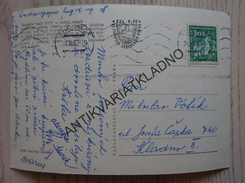 VRANOV, OKRES ZNOJMO, 1962, ZÁMEK