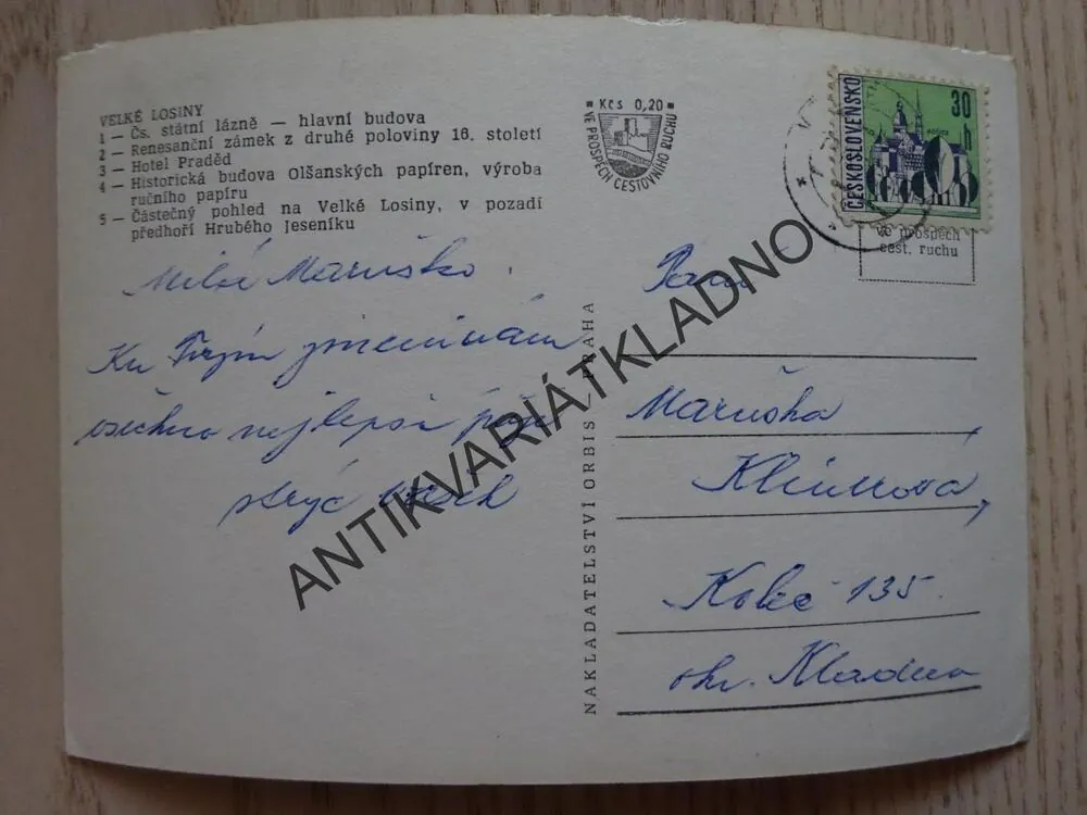 VELKÉ LOSINY, OKRES ŠUMPERK