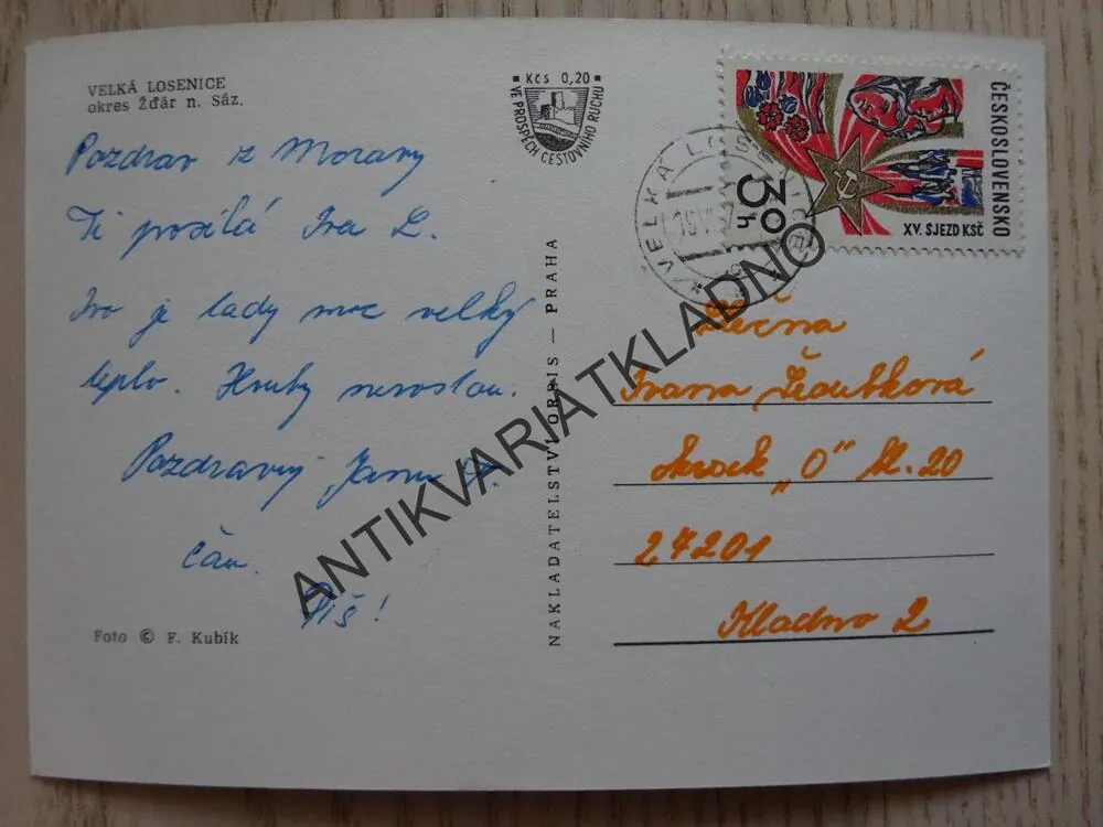 VELKÁ LOSENICE, OKRES ŽĎÁR NAD SÁZAVOU