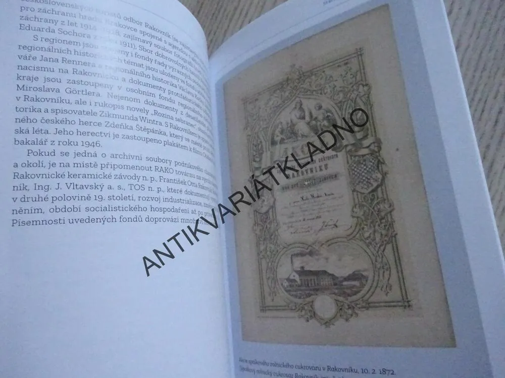 STÁTNÍ OBLASTNÍ ARCHIV V PRAZE, **an