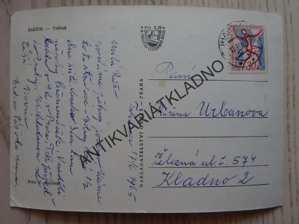 ZAKŠÍN, DEŠTNÁ, OKRES ČESKÁ LÍPA, 1965