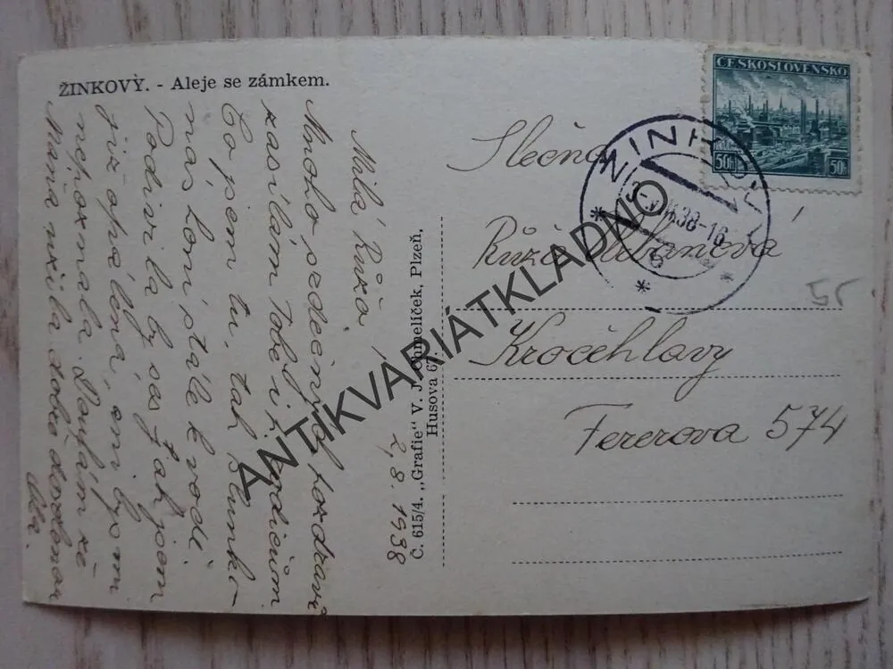ŽINKOVY, ALEJE, 1938, OKRES PLZEŇ-JIH, ZÁMEK
