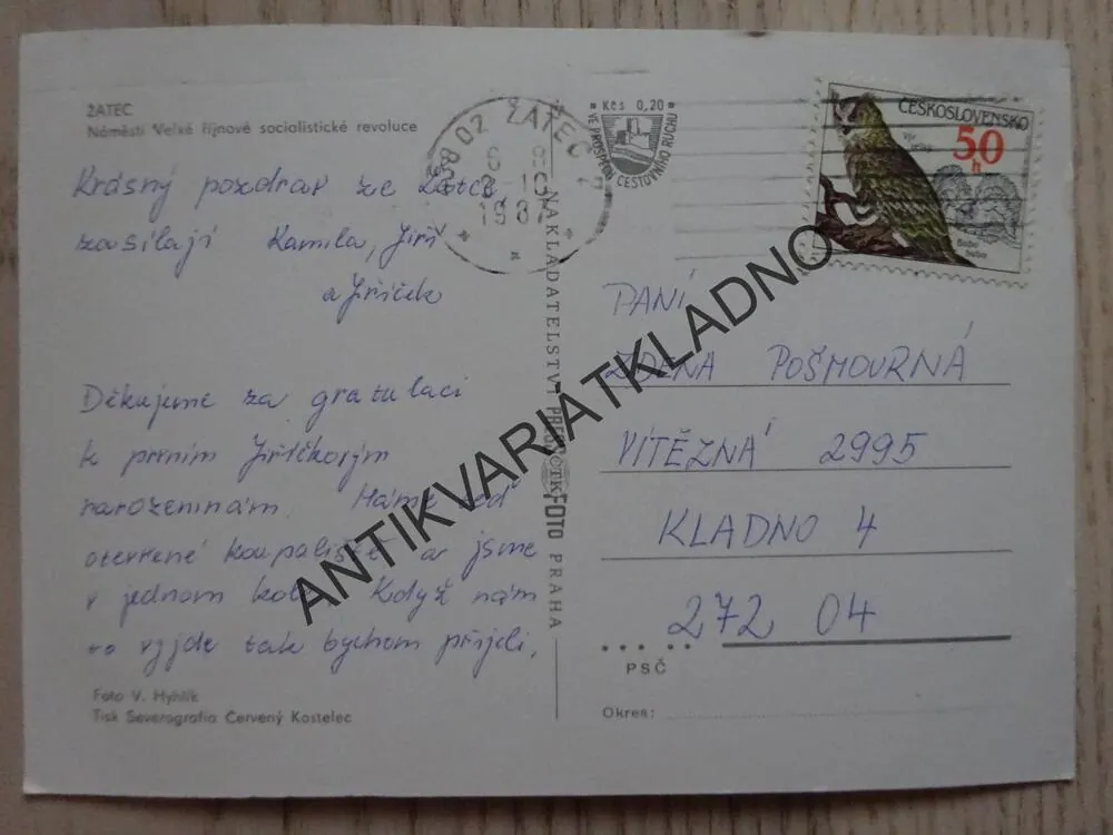 ŽATEC, OKRES LOUNY, 1987