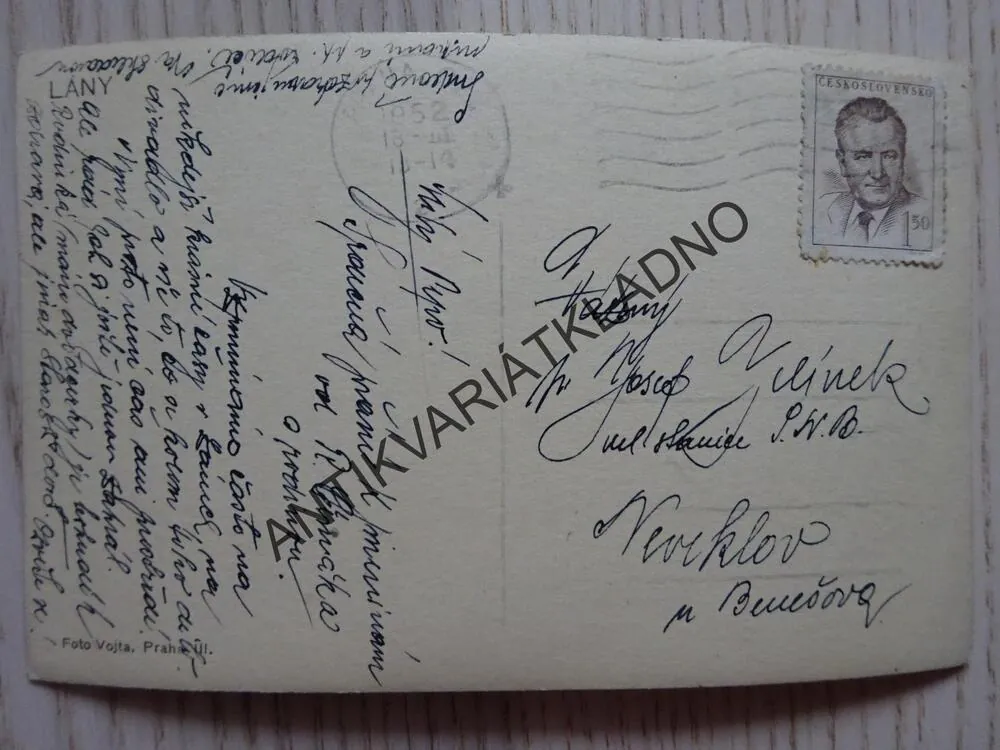 LÁNY, OKRES KLADNO, 1952